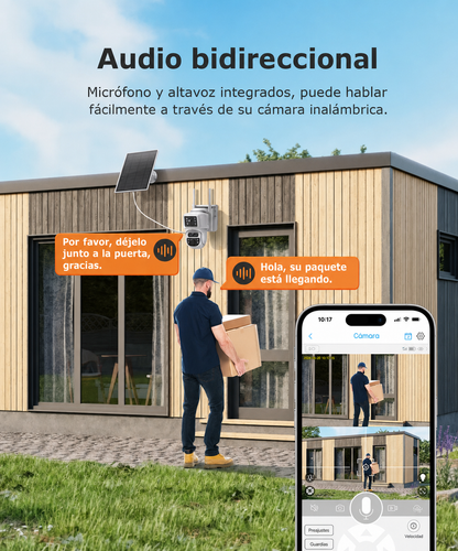 Cámara Solar 4G Doble Lente Autoseguimiento